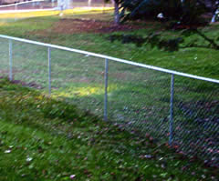 Chain link fence