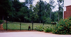 wrought iron fence