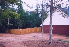 wood privacy fencing