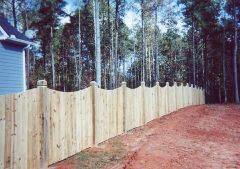 wood privacy fencing